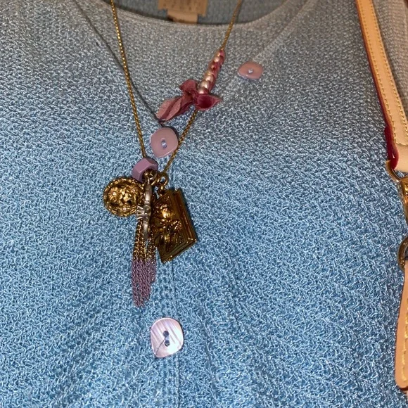 Sigrid Olsen Blue Knit Cardigan and Tank - 2 Piece Bundle - Picture 4 of 6